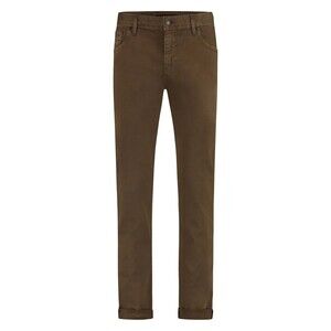 ALBERTO Olive/Brown Wash 'STONE'  Modern Fit Printed Satin Jeans Size 34